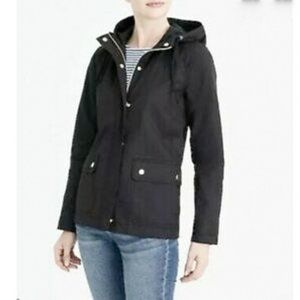 J. Crew Women's Rain Jacket Black size 3X fits like a 1x